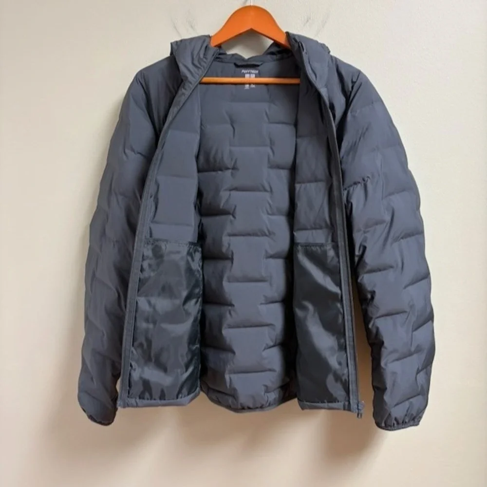 Uniqlo Mens PUFFTECH Parka Hooded Puffer Jacket Lightweight Packable M Gorpcore